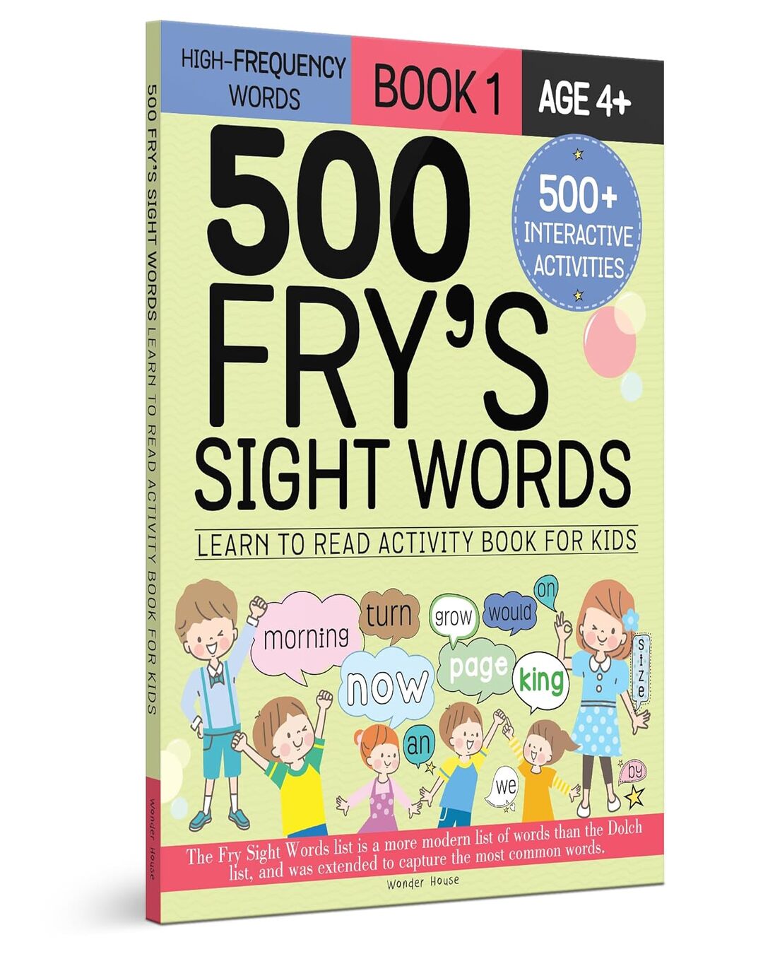 500 Fry's Sight Words: Learn to Read Activity Book for Kids - Book -1 [Paperback] - versoz.com