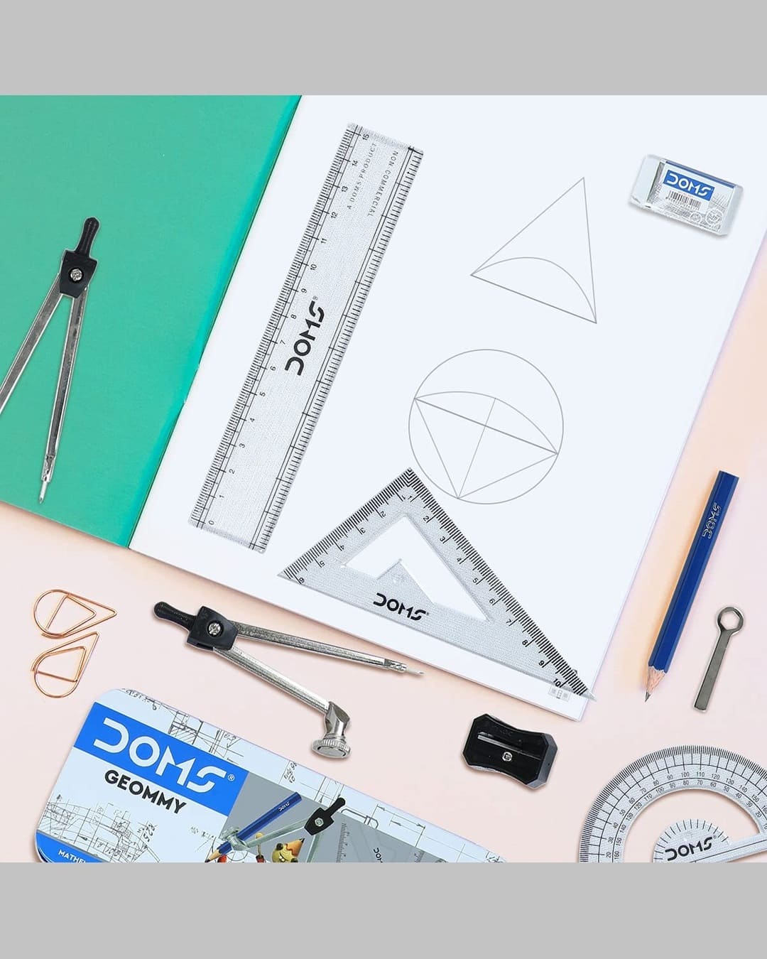 Doms Geommy | Mathematical Drawing Instruments Box - versoz.com