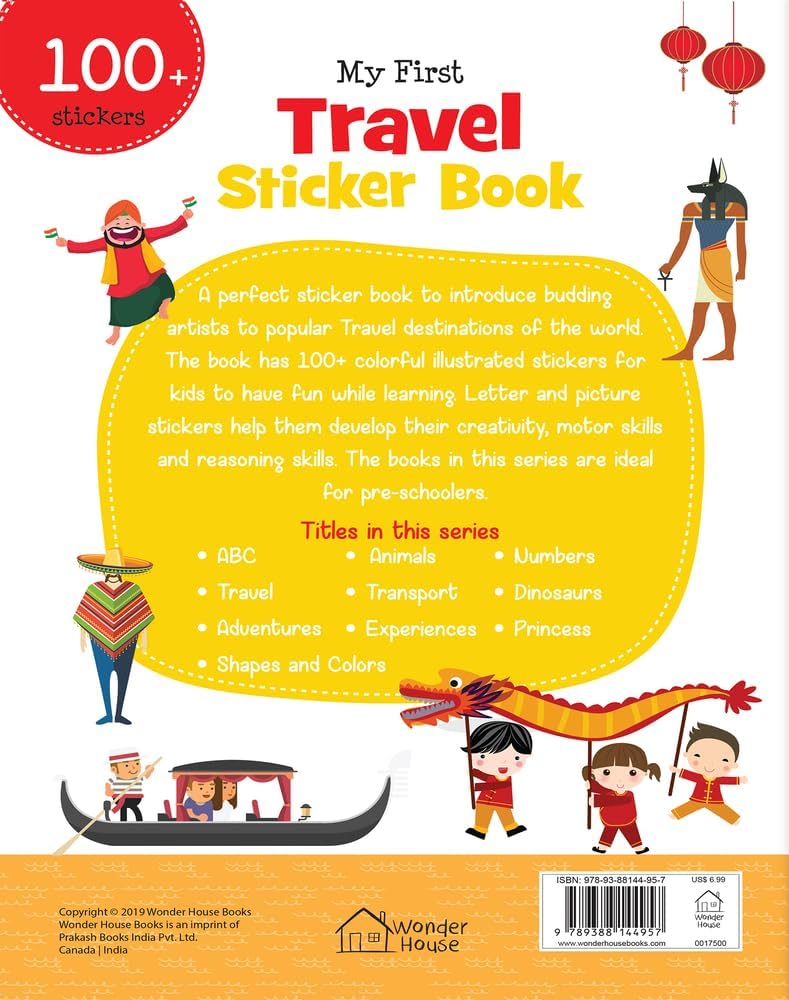 My First Travel Sticker Book: Exciting Sticker Book With 100 Stickers by Wonder House Books [ - versoz.com