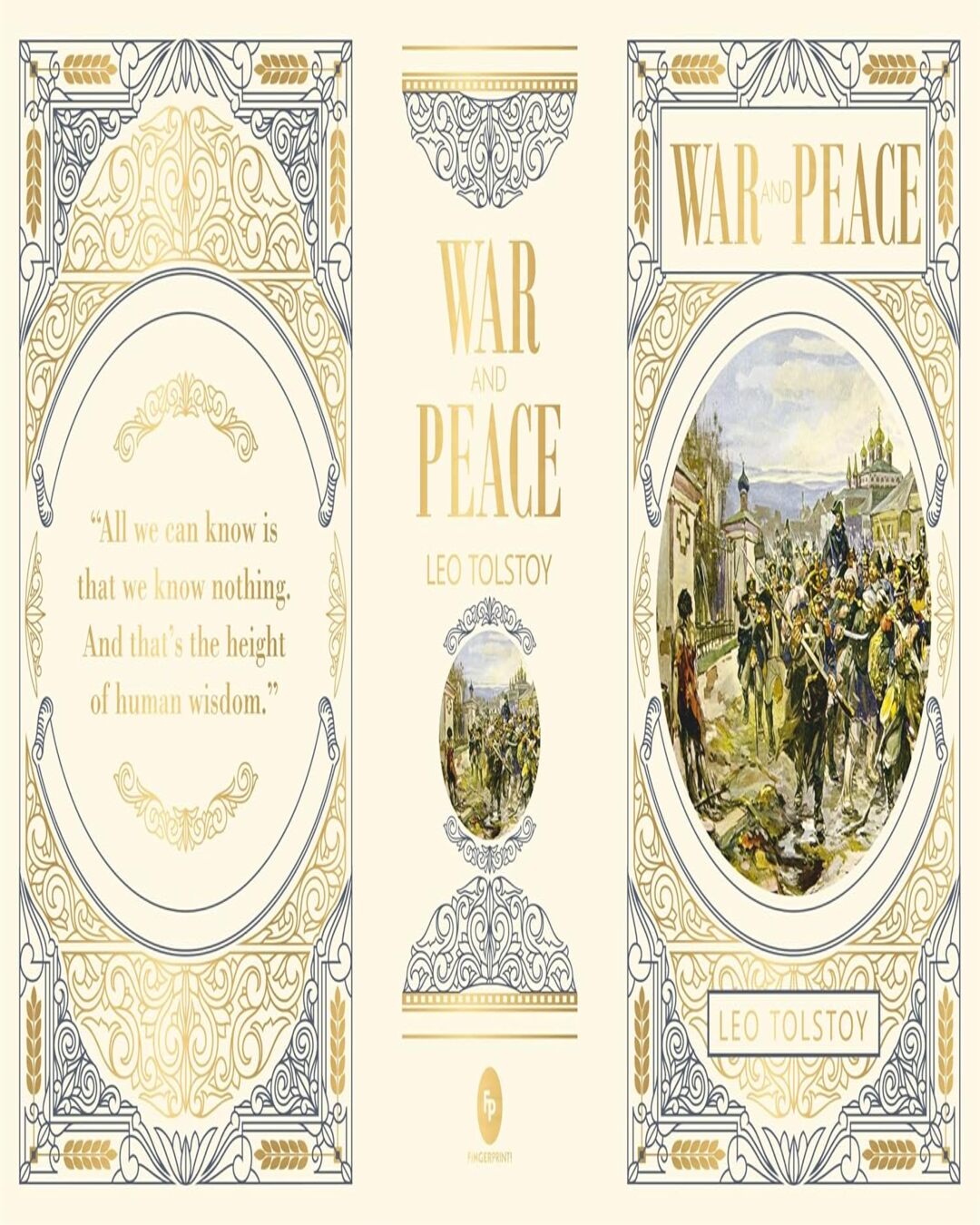 War and Peace (Deluxe Hardbound Edition) by Leo Tolstoy [Hardcover] - versoz.com