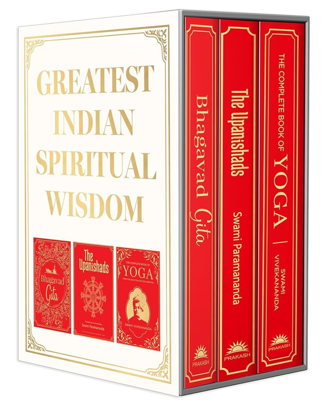 Greatest Indian Spiritual Wisdom : Bhagvad Gita, The Upanishads, The Complete Book of Yoga [Paperback Box Set] - versoz.com