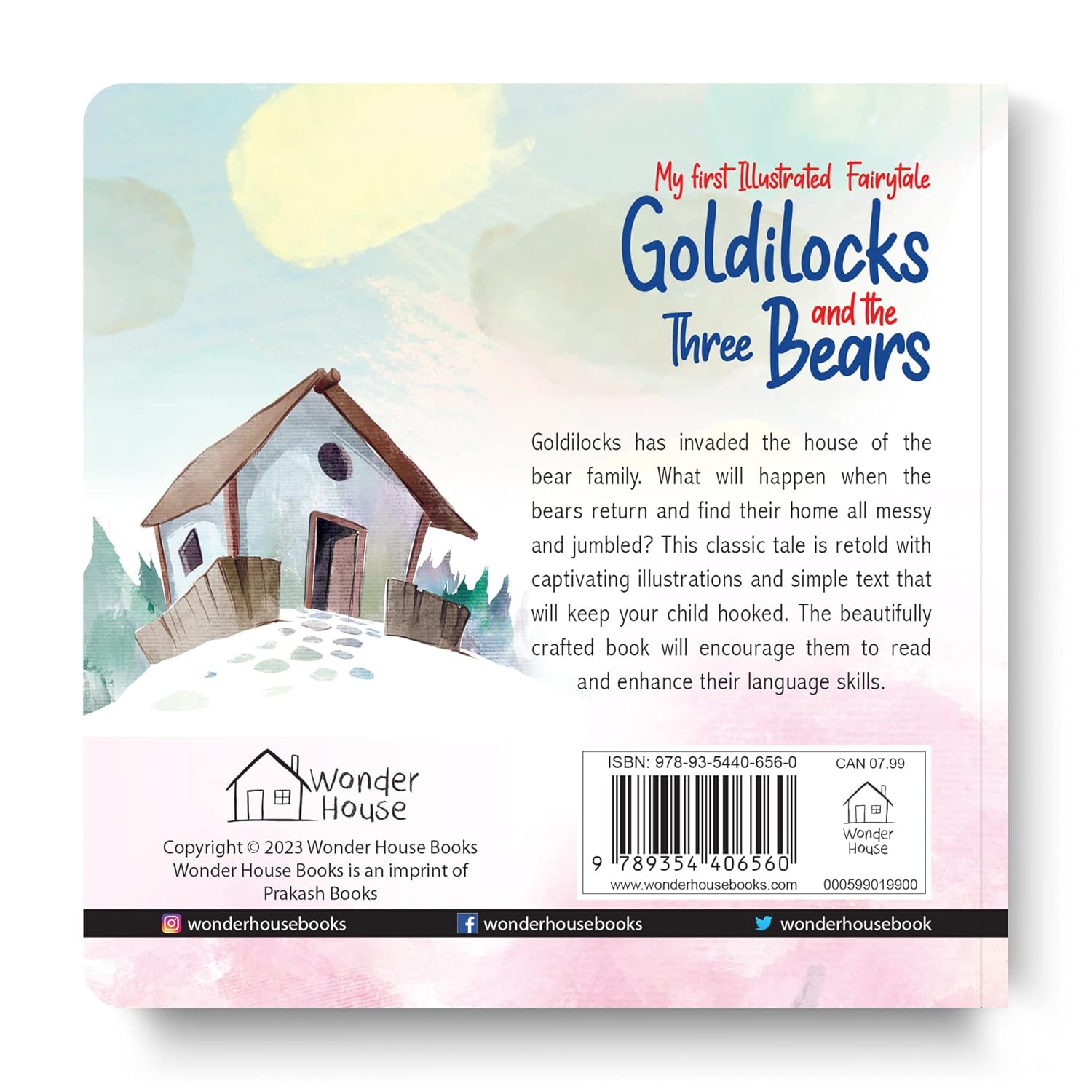 My First Illustrated Fairytale Board Book - Goldilocks and the Three Bears Board Book by Wonder House Books [Board Book] - versoz.com