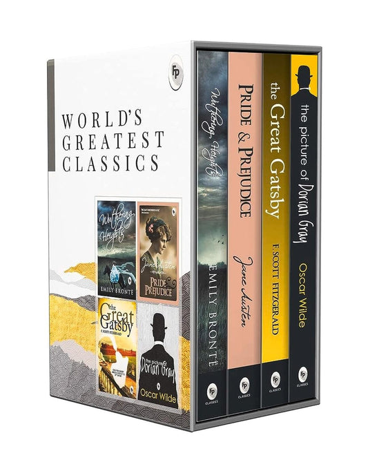World’s Greatest Classic (Set of 4 Books) by Jane Austen F. Scott Fitzgerald, Oscar Wilde, Emily Brontë [Paperback] - versoz.com
