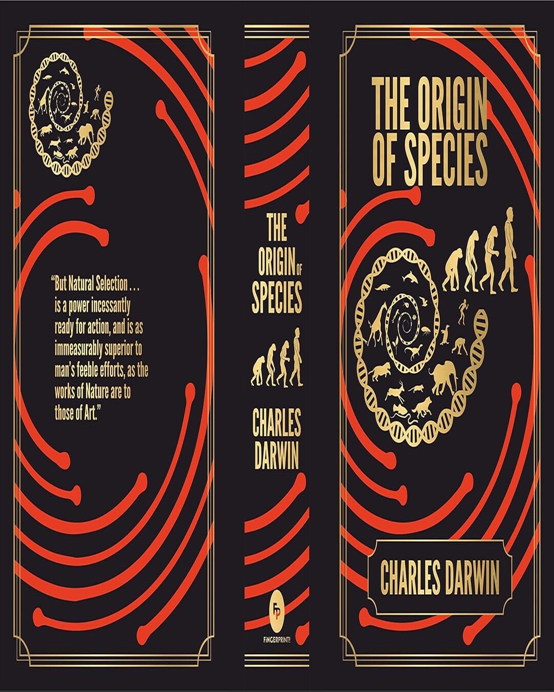 The Origin of Species (Deluxe Hardbound Edition) by Charles Darwin [Hardcover] - versoz.com
