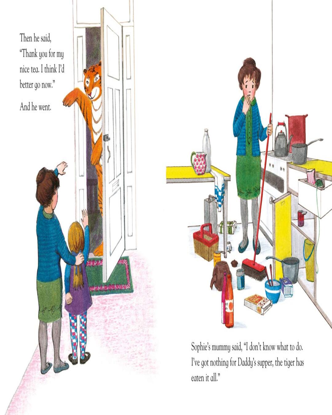 The Tiger Who Came to Tea by Judith Kerr [Board book] - versoz.com