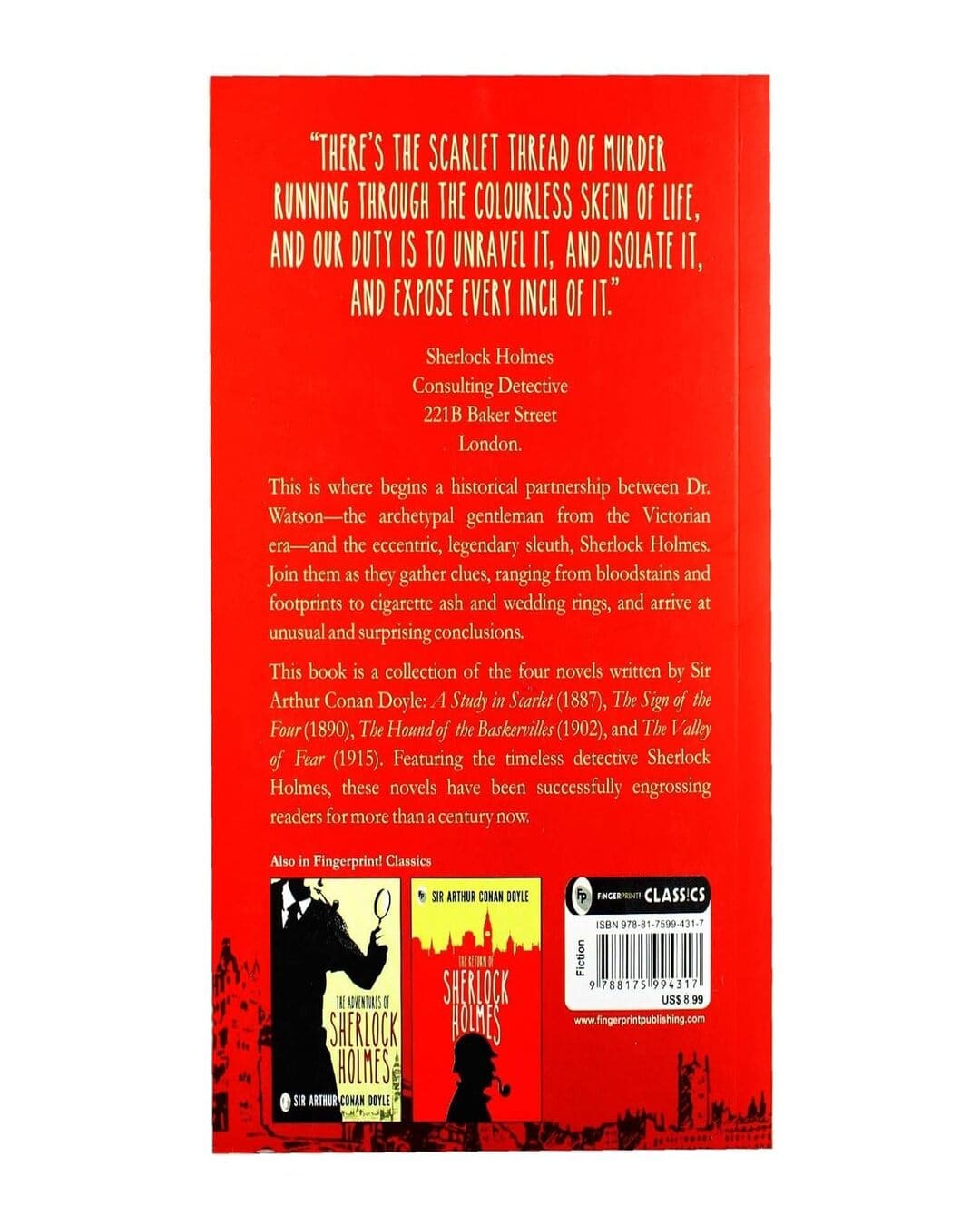 The Complete Novel of Sherlock Holmes - Classics by Arthur Conan Doyle [Paperback] - versoz.com