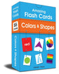Amazing Flash Cards Colors & Shapes: Early Development of Preschool Toddler (55 Cards) by Wonder House Books [Card Book] - versoz.com