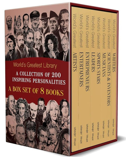 Worlds Greatest Library : A Collection of 200 Inspiring Personalities [Paperback Box Set] - versoz.com