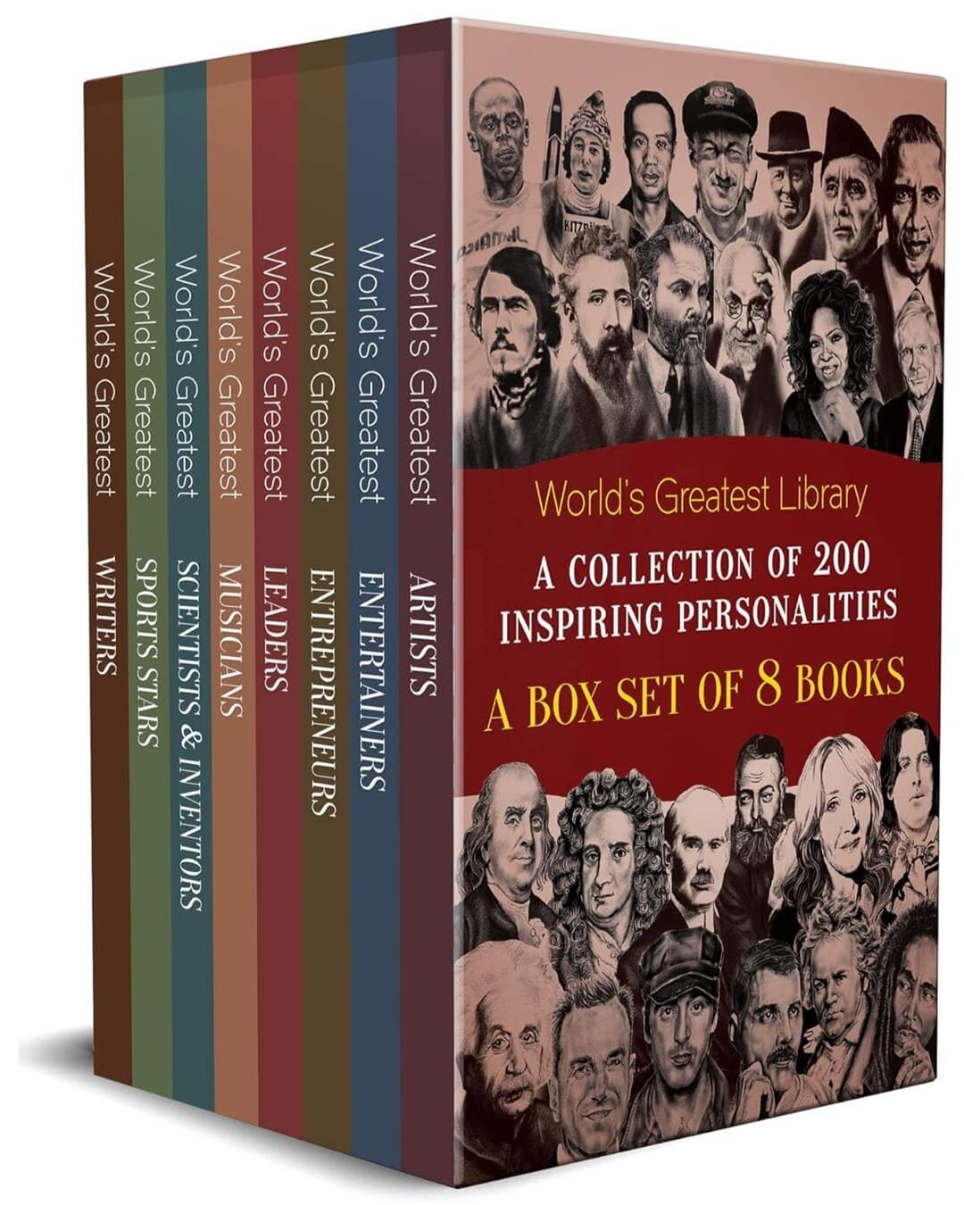 Worlds Greatest Library : A Collection of 200 Inspiring Personalities [Paperback Box Set] - versoz.com