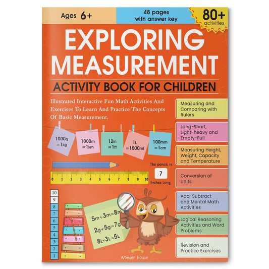 Exploring Measurement Activity Book For Children by by Wonder House Books [Paperback] - versoz.com