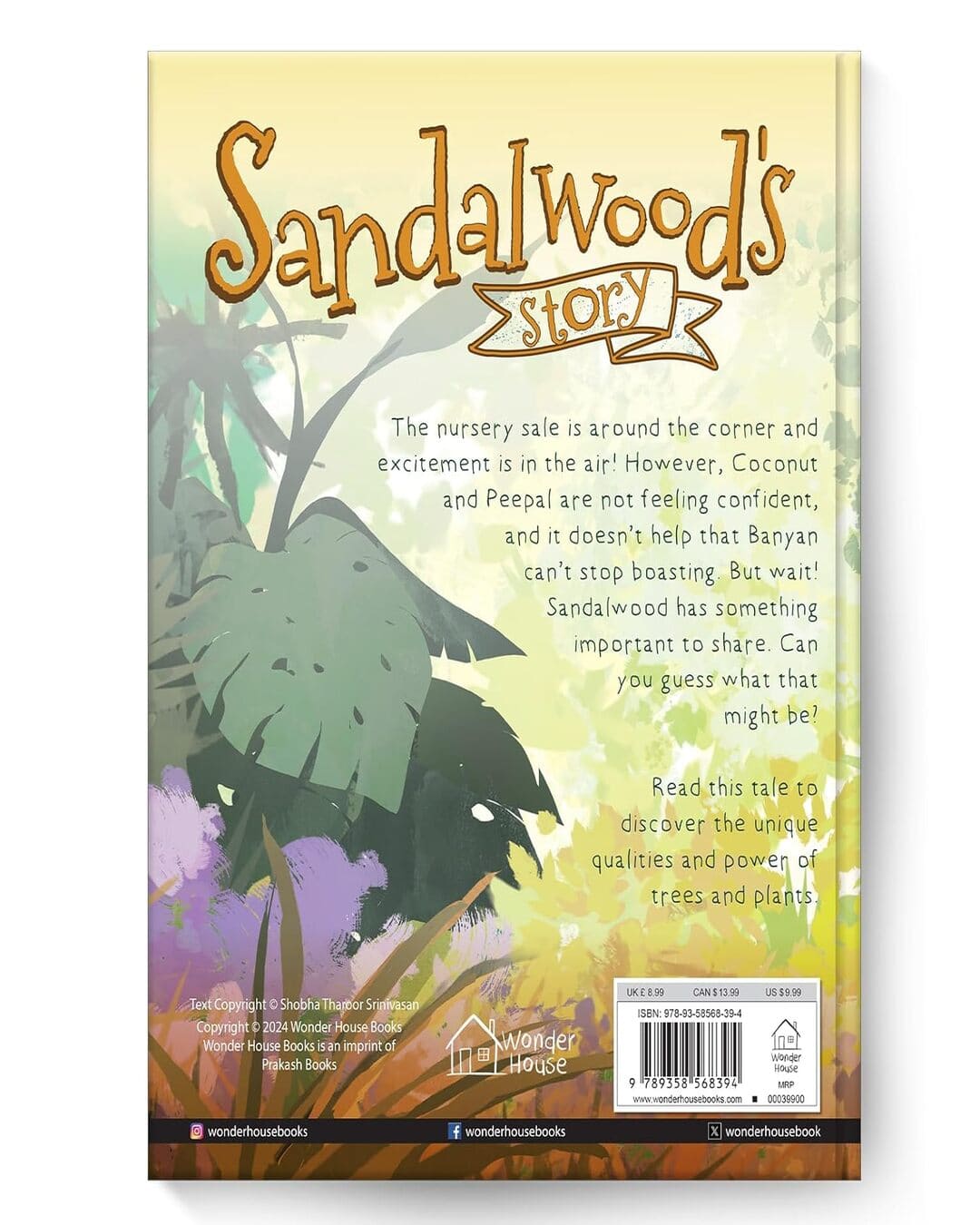 Sandalwoods Story by Shobha Tharoor Srinivasan, Ishan Trivedi (Illustrator) [Hardcover] - versoz.com