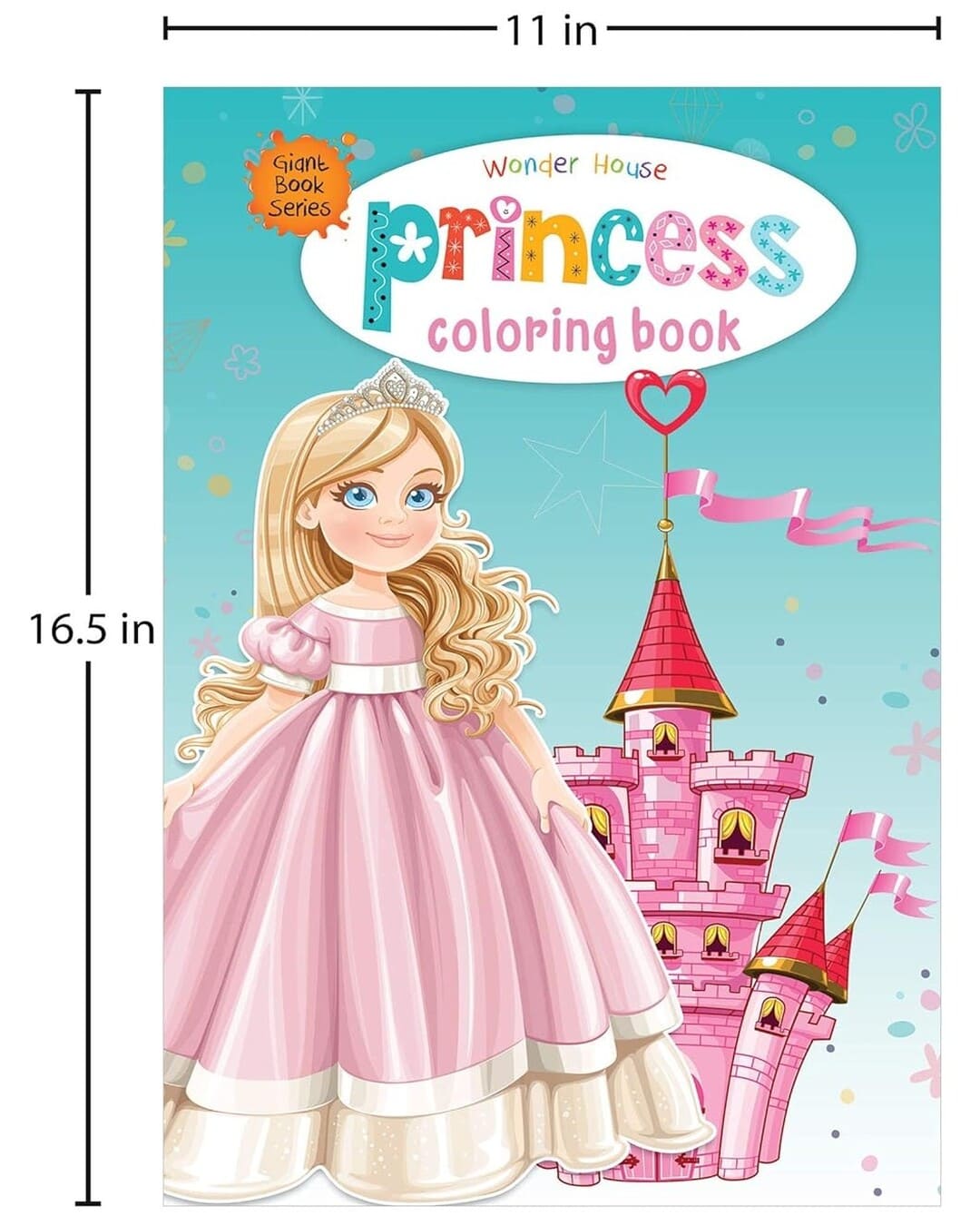 Princess Colouring Book (Giant Book Series): Jumbo Sized Colouring Books [Paperback] - versoz.com