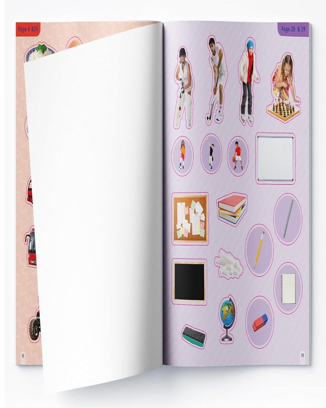 100 Words Reusable Sticker Book for Children [Paperback] - versoz.com