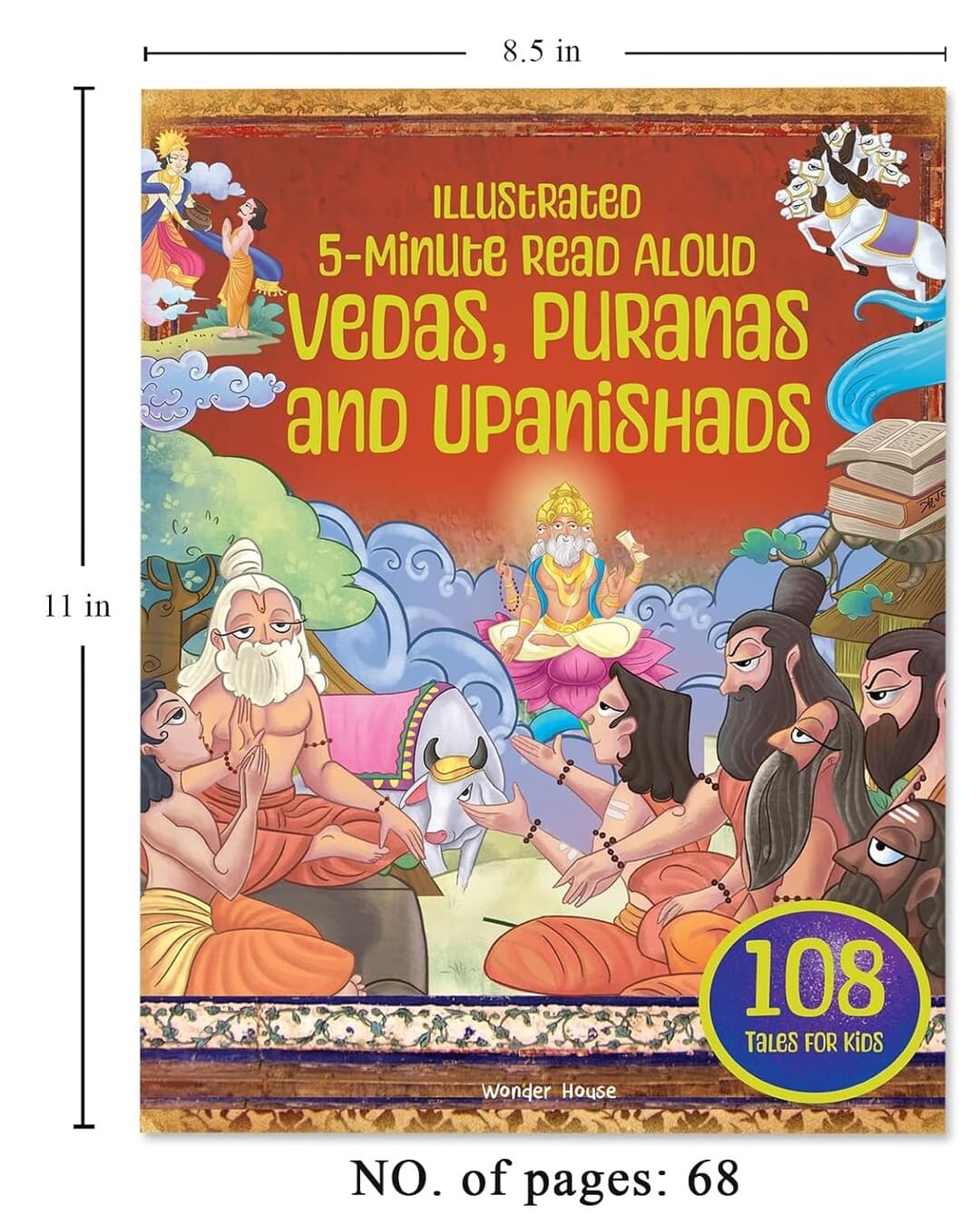 Vedas, Puranas and Upanishads : Illustrated 5 Minute Read Aloud by Wonder House Books [Paperback] - versoz.com