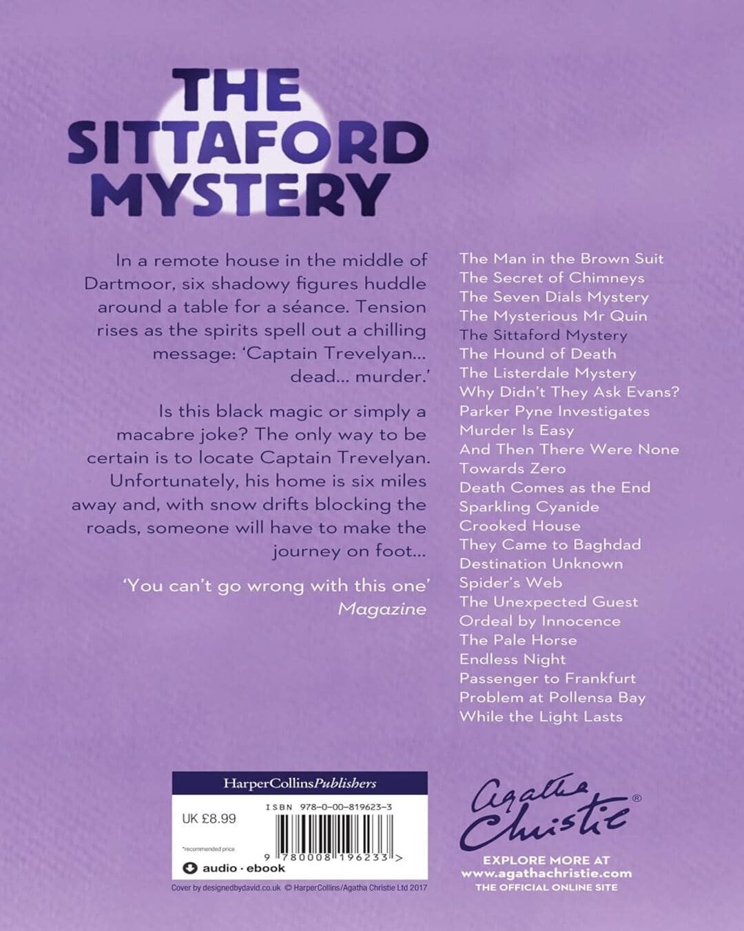 The Sittaford Mystery by Agatha Christie [Paperback] - versoz.com