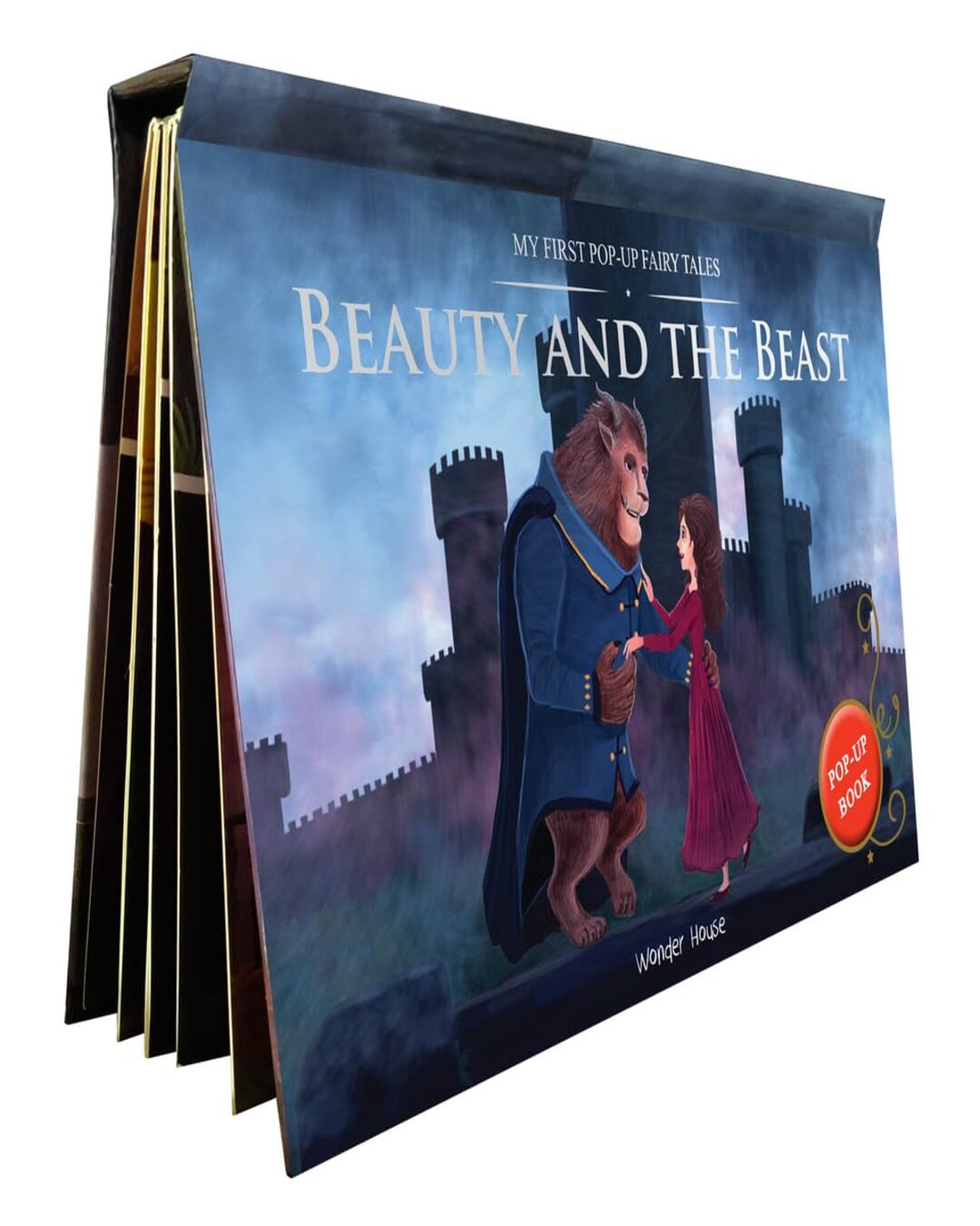 My First Pop-Up Fairy Tales - Beauty and the Beast : Pop Up Books For Children by Wonder House Books [Hardcover] - versoz.com