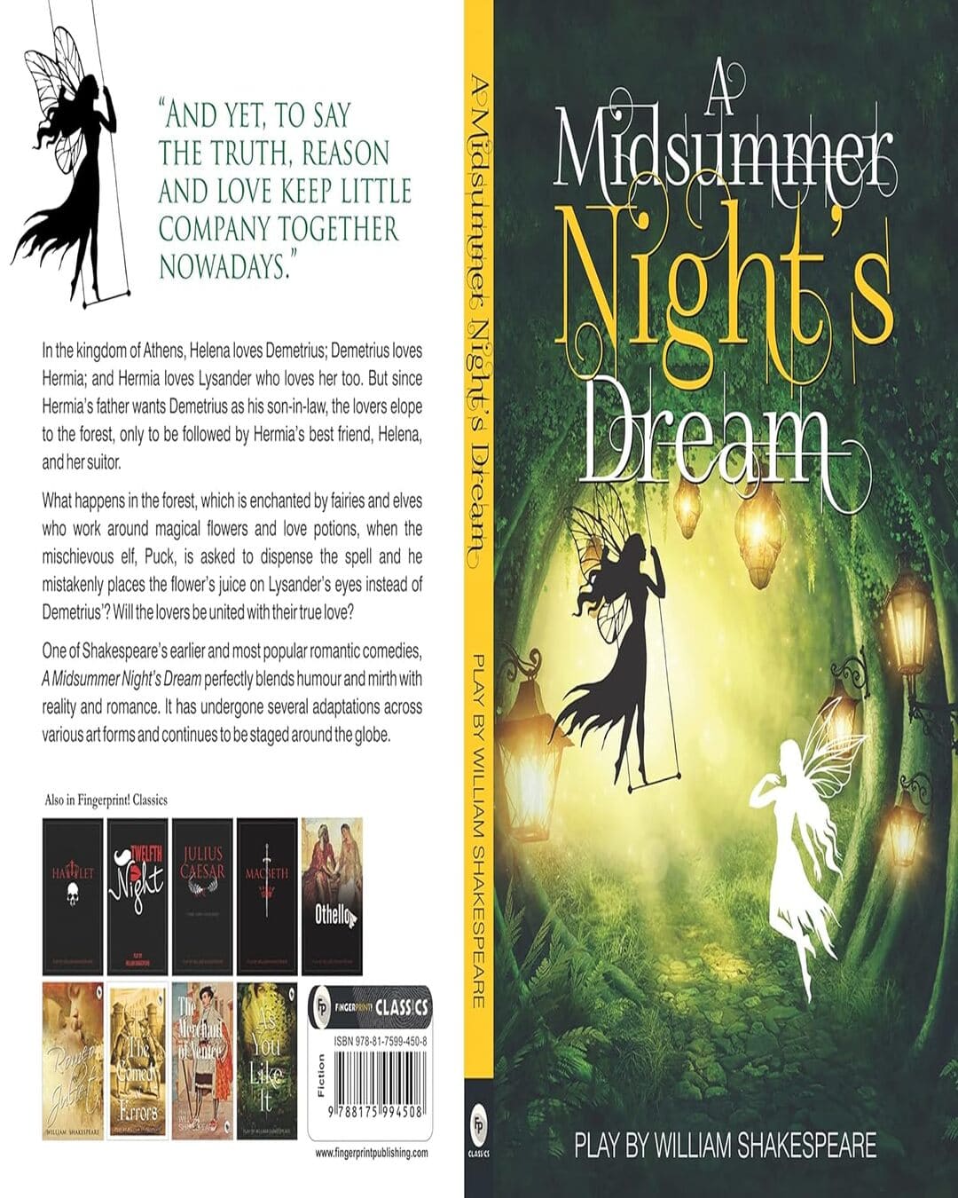A Midsummer Nightâ€™S Dream - Classics by William Shakespeare [Paperback] - versoz.com