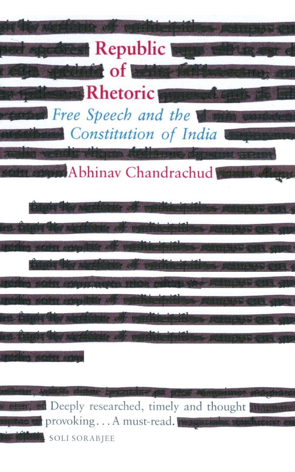 Republic Of Rhetoric: Free Speech And The Constitution Of India [Hardcover] - versoz.com