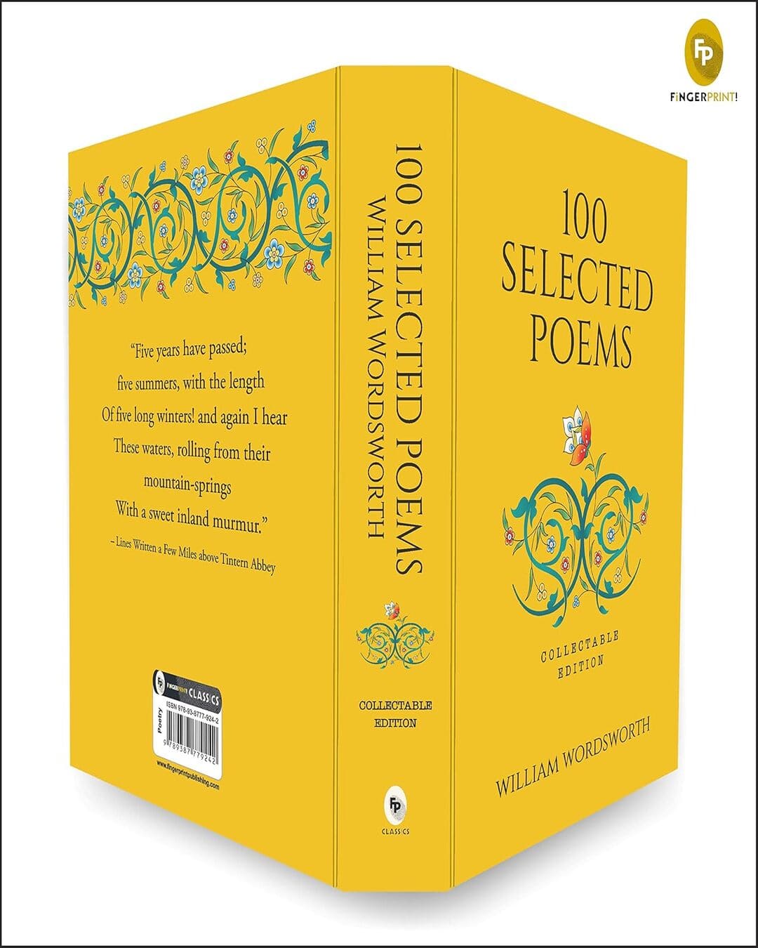 100 Selected Poems by William Wordsworth [Collectable Hardbound Edition] [Hardcover] - versoz.com