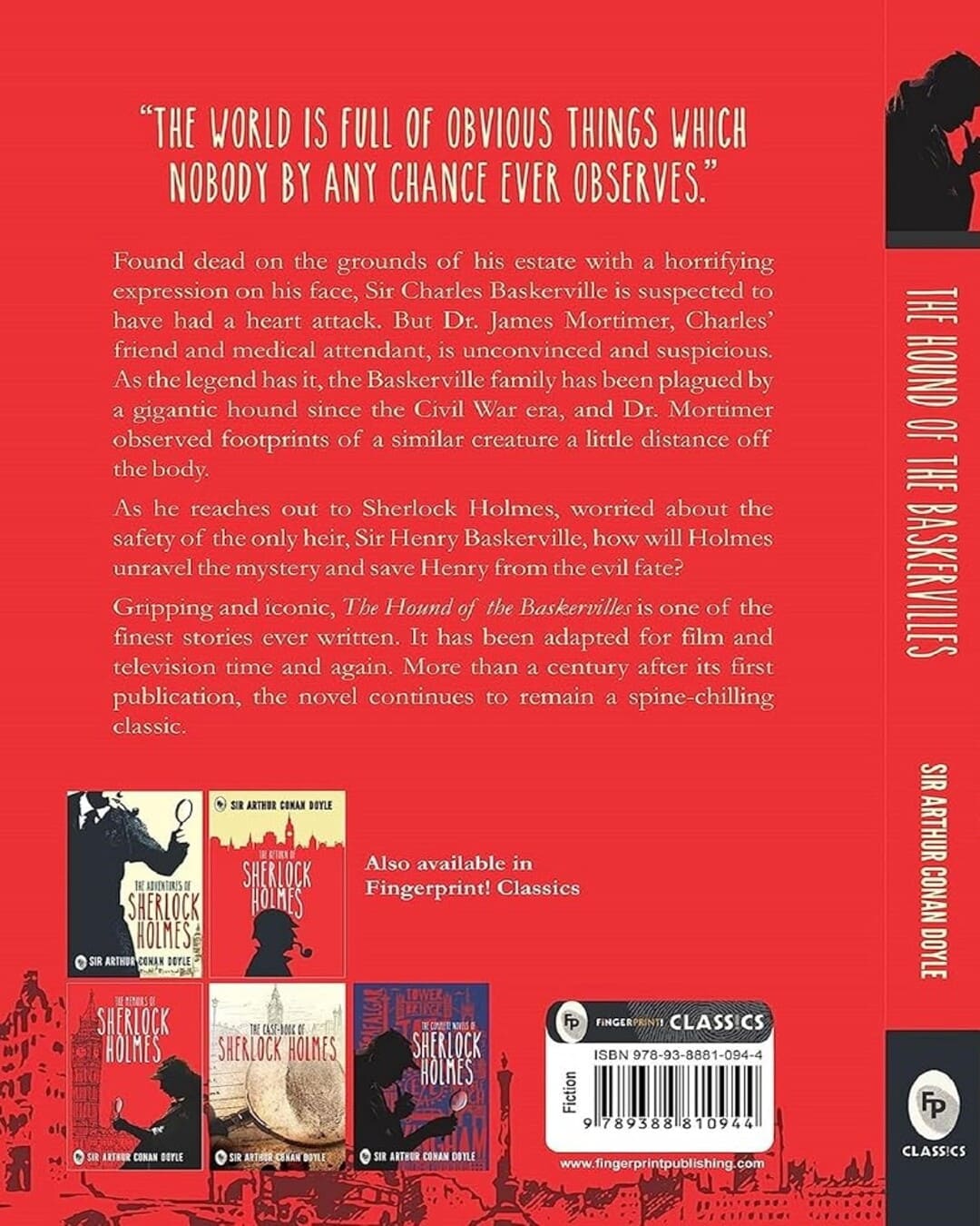 The Hound of the Baskervilles by Sir Arthur Conan Doyle [Paperback] - versoz.com