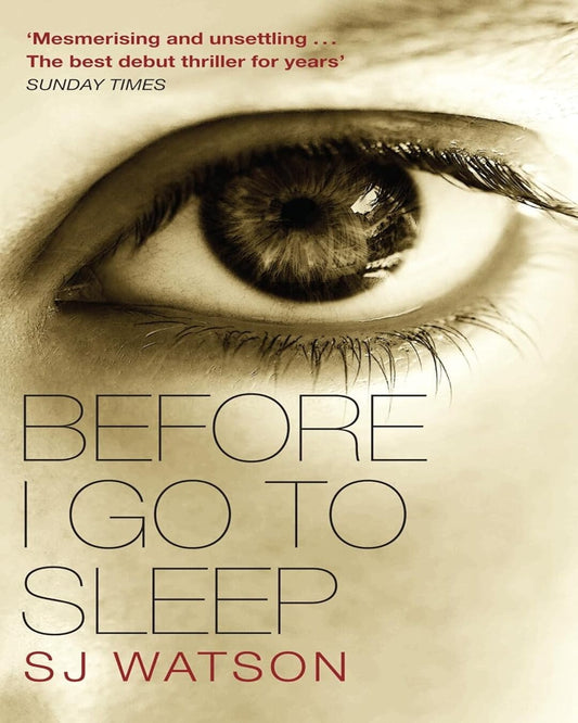 Before I Go to Sleep by S J Watson [Paperback] - versoz.com