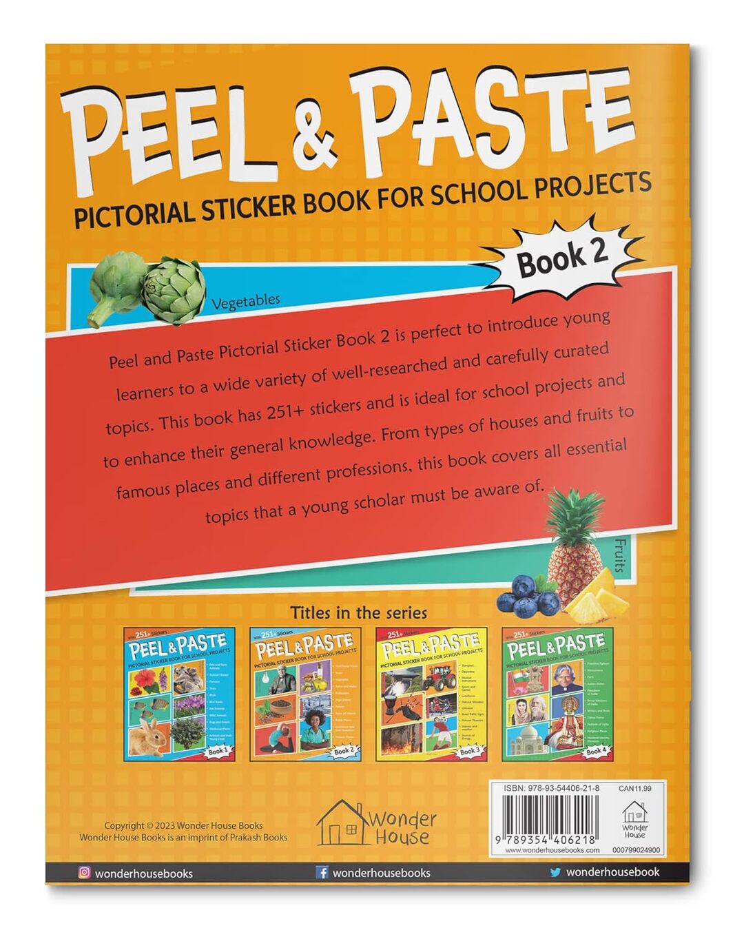 Peel & Paste - Pictorial Sticker Book For School Projects - Book 2 by Wonder House Books [Paperback] - versoz.com