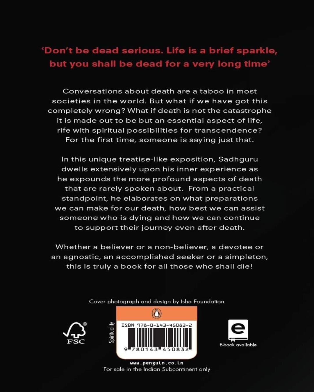 Death: An Inside Story by Sadhguru [Paperback] - versoz.com