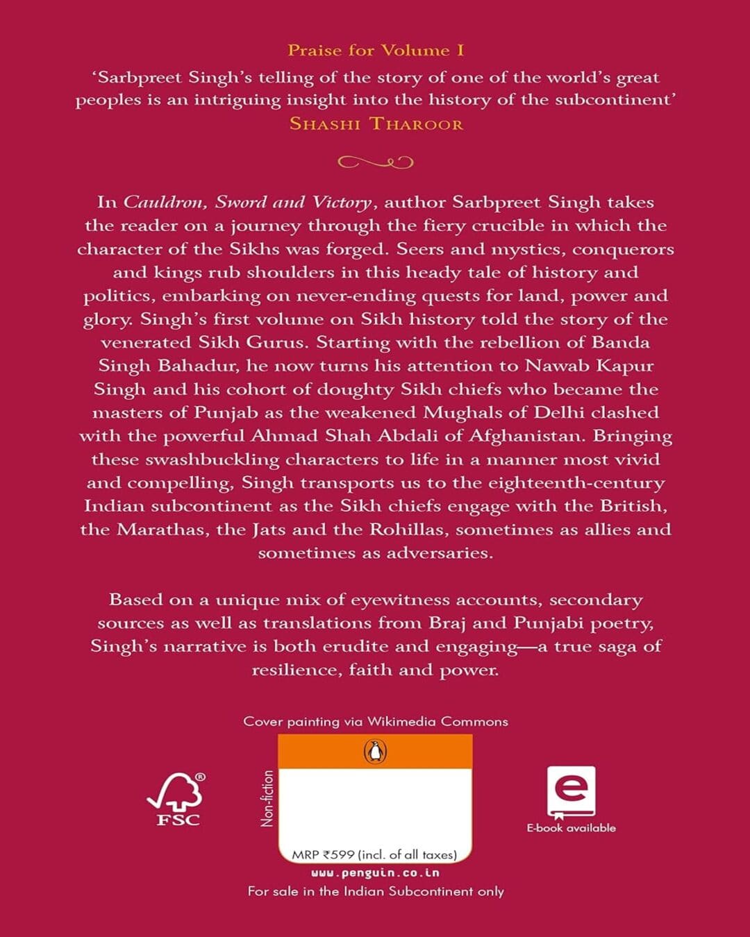 Cauldron, Sword And Victory: The Rise Of The Sikhs [Paperback] - versoz.com