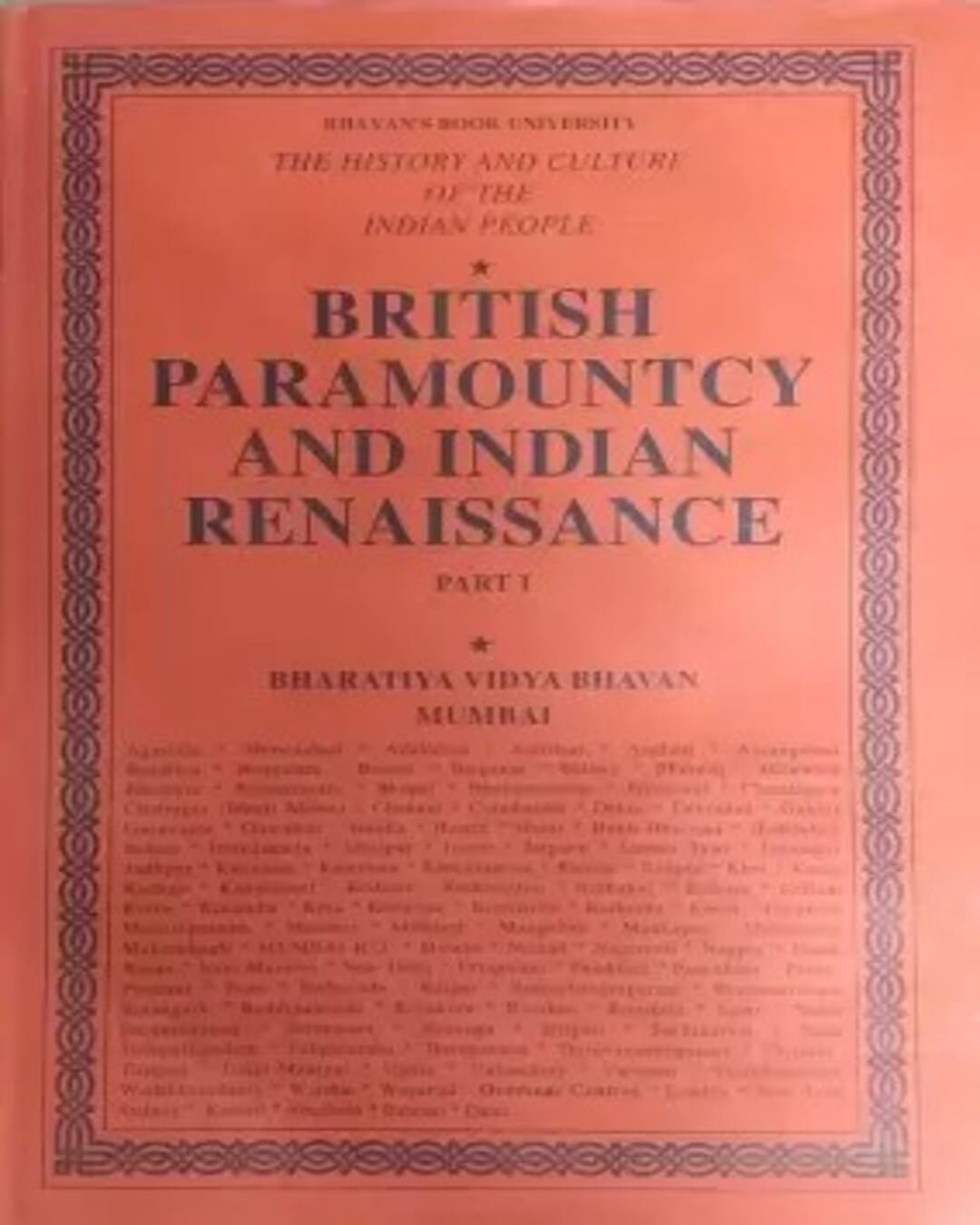BRITISH PARAMOUNTCY & INDIAN RENAISSANCE (PART-I) VOL.IX [Hardcover] - versoz.com