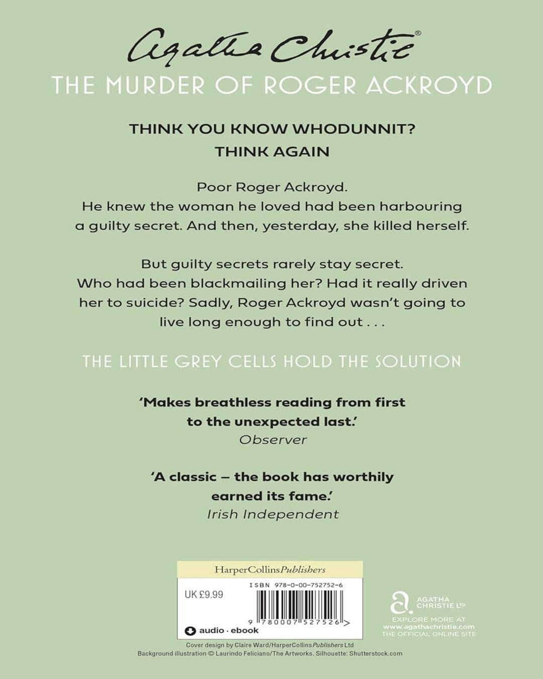 The Murder of Roger Ackroyd by Agatha Christie [Paperback] - versoz.com