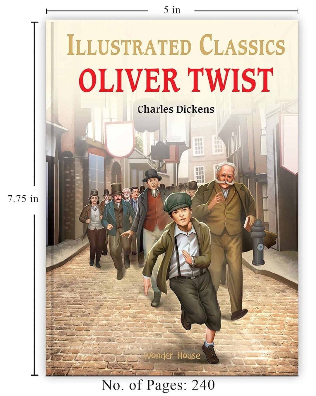 Oliver Twist : Illustrated Abridged Children Classic English Novel with Review Questions by Charles Dickens [Hardcover] - versoz.com