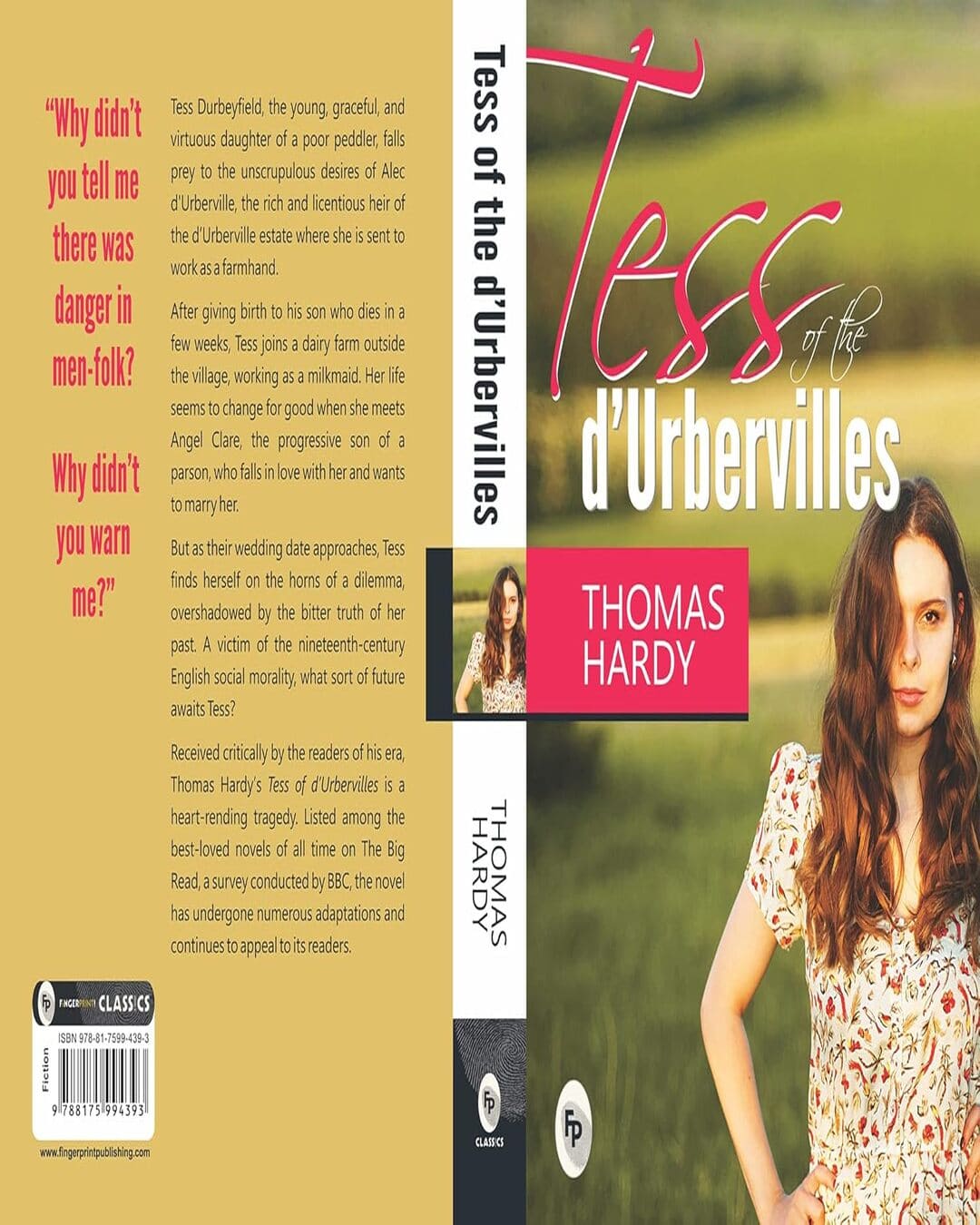 Tess of The D’ Urbervilles by Thomas Hardy [Paperback] - versoz.com