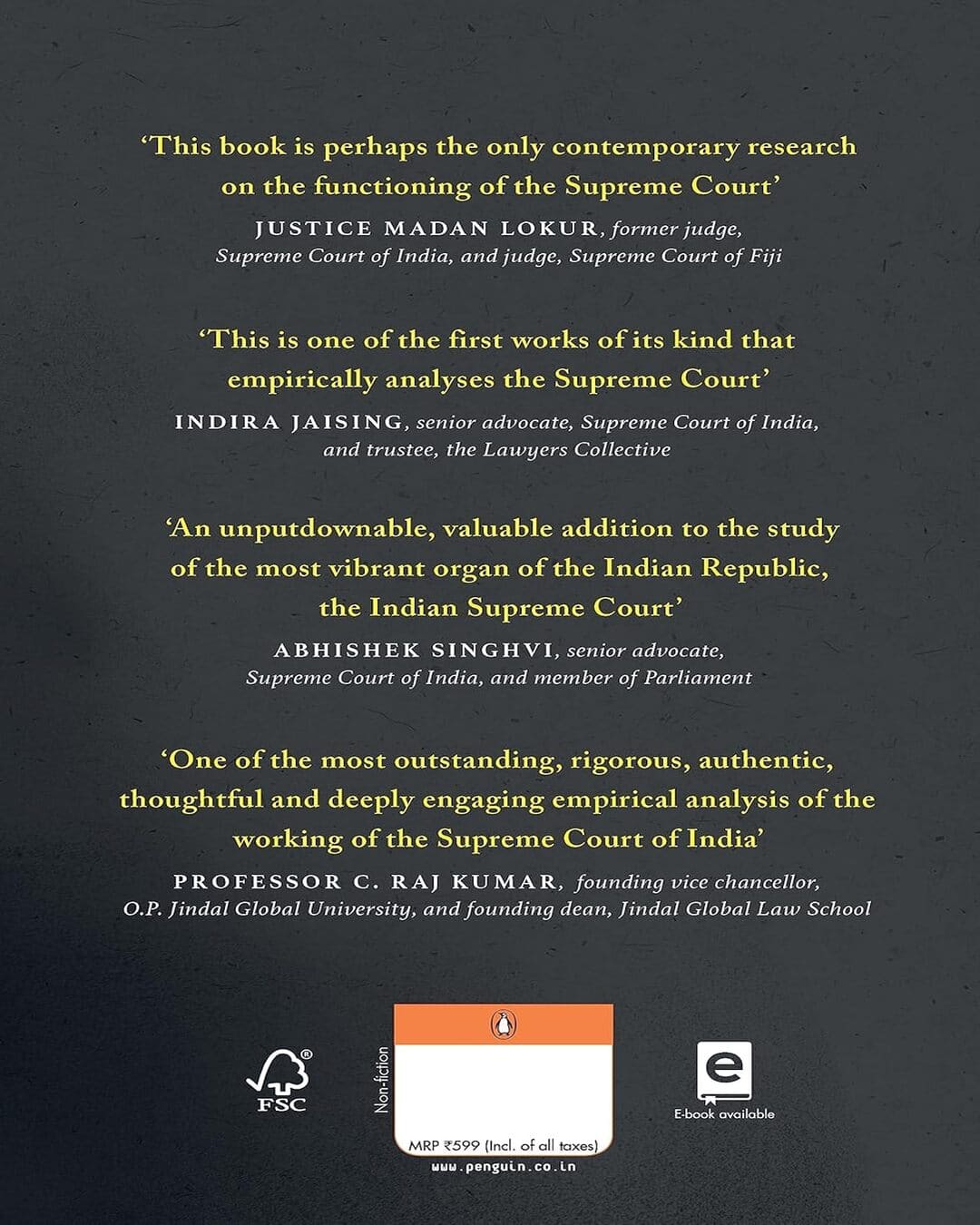 Court On Trial: A Data-Driven Account Of The Supreme Court Of India [Hardcover] - versoz.com
