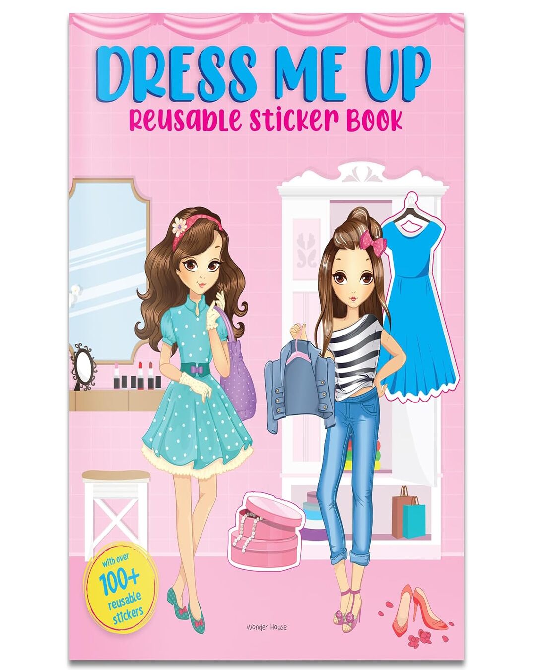 Dress Me Up Reusable Sticker Book For Children by Wonder House Books [Paperback] - versoz.com