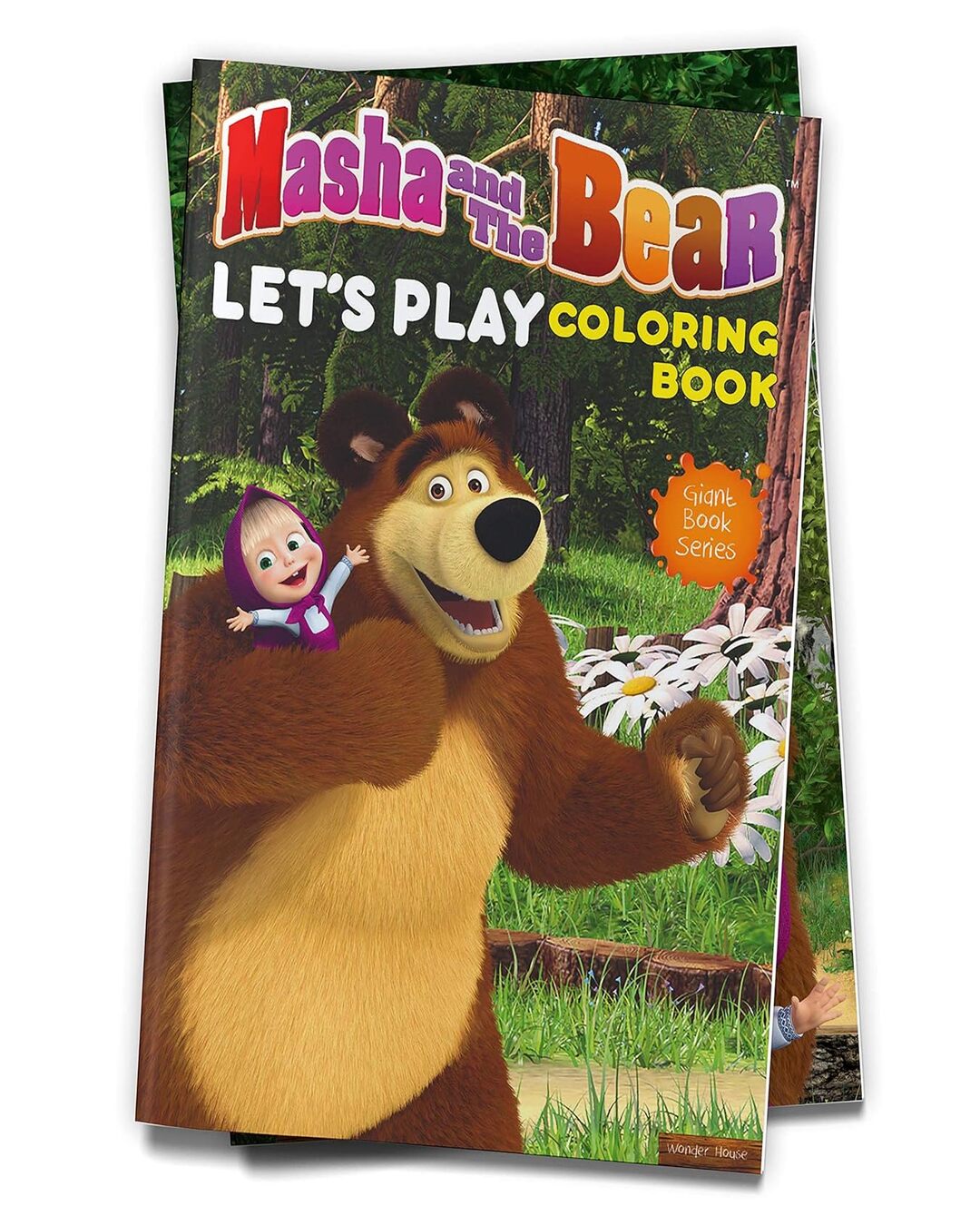 Masha And The Bear - Lets Play: Giant Coloring Book For Kids by Wonder House Books [Paperback] - versoz.com