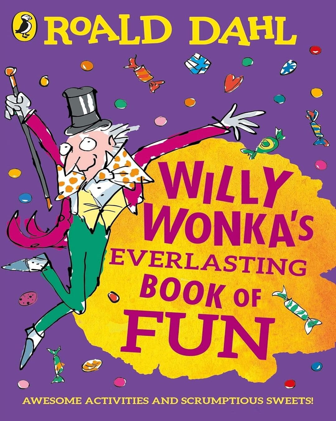 Willy Wonkas Everlasting Book Of Fun by Roald Dahl [Paperback] - versoz.com