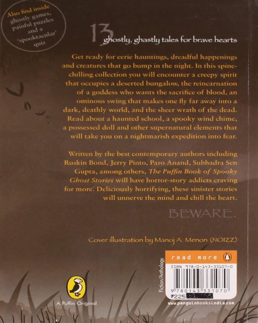 The Pufin Book Of Spooky Ghost Stories by Various [Paperback] - versoz.com