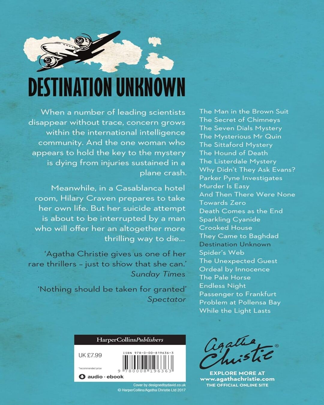 Destination Unknown by Agatha Christie [Paperback] - versoz.com