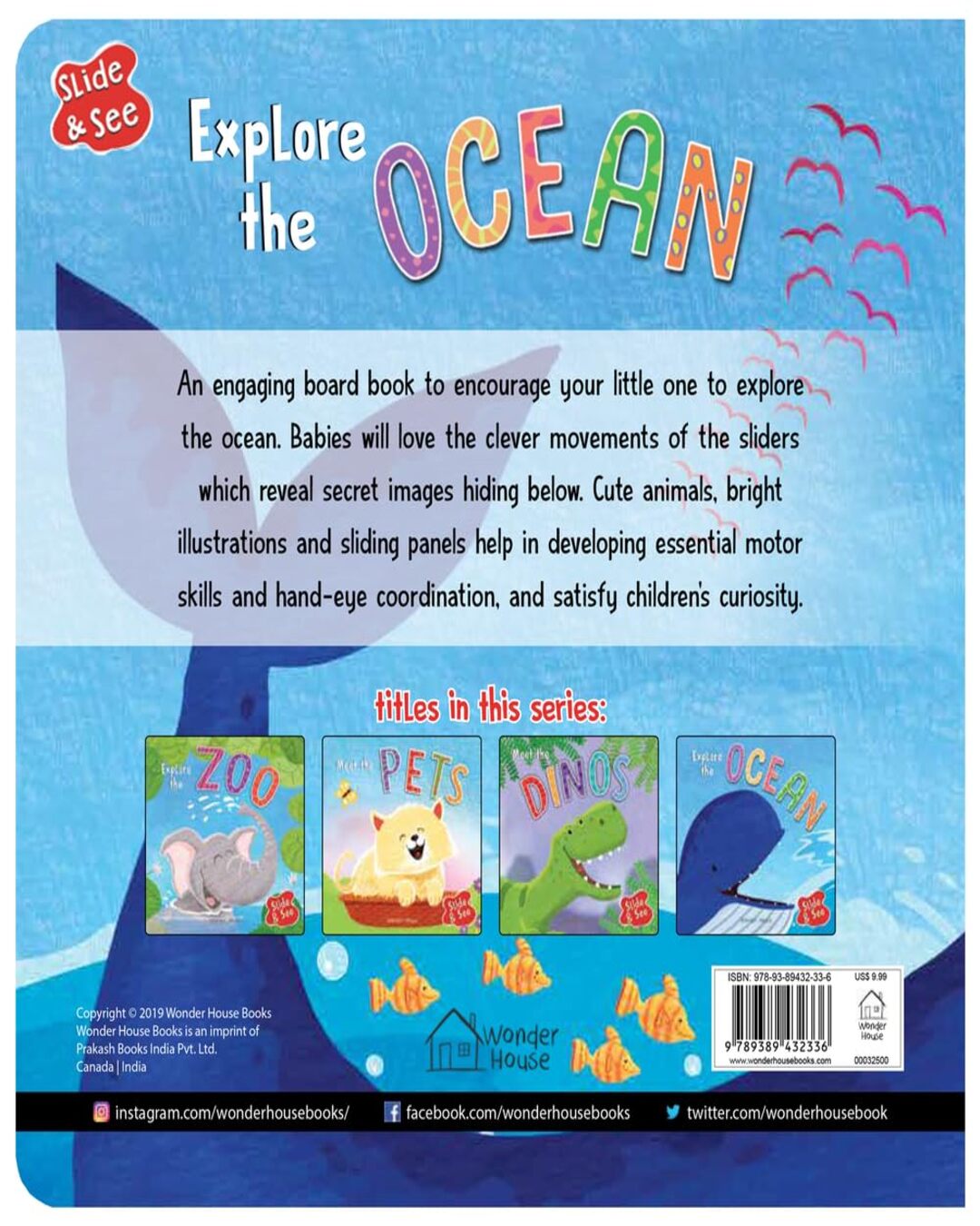 Slide And See - Explore The Ocean : Sliding Novelty Board Book For Kids by Wonder House Books [Board Book] - versoz.com