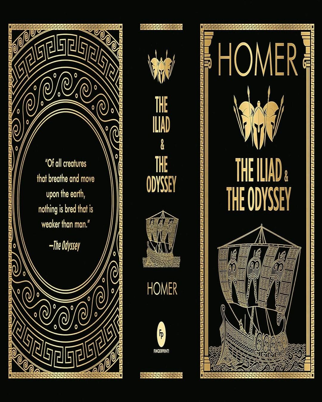 HOMER: The Iliad & the Odyssey (Deluxe Hardbound Edition) [Hardcover] - versoz.com
