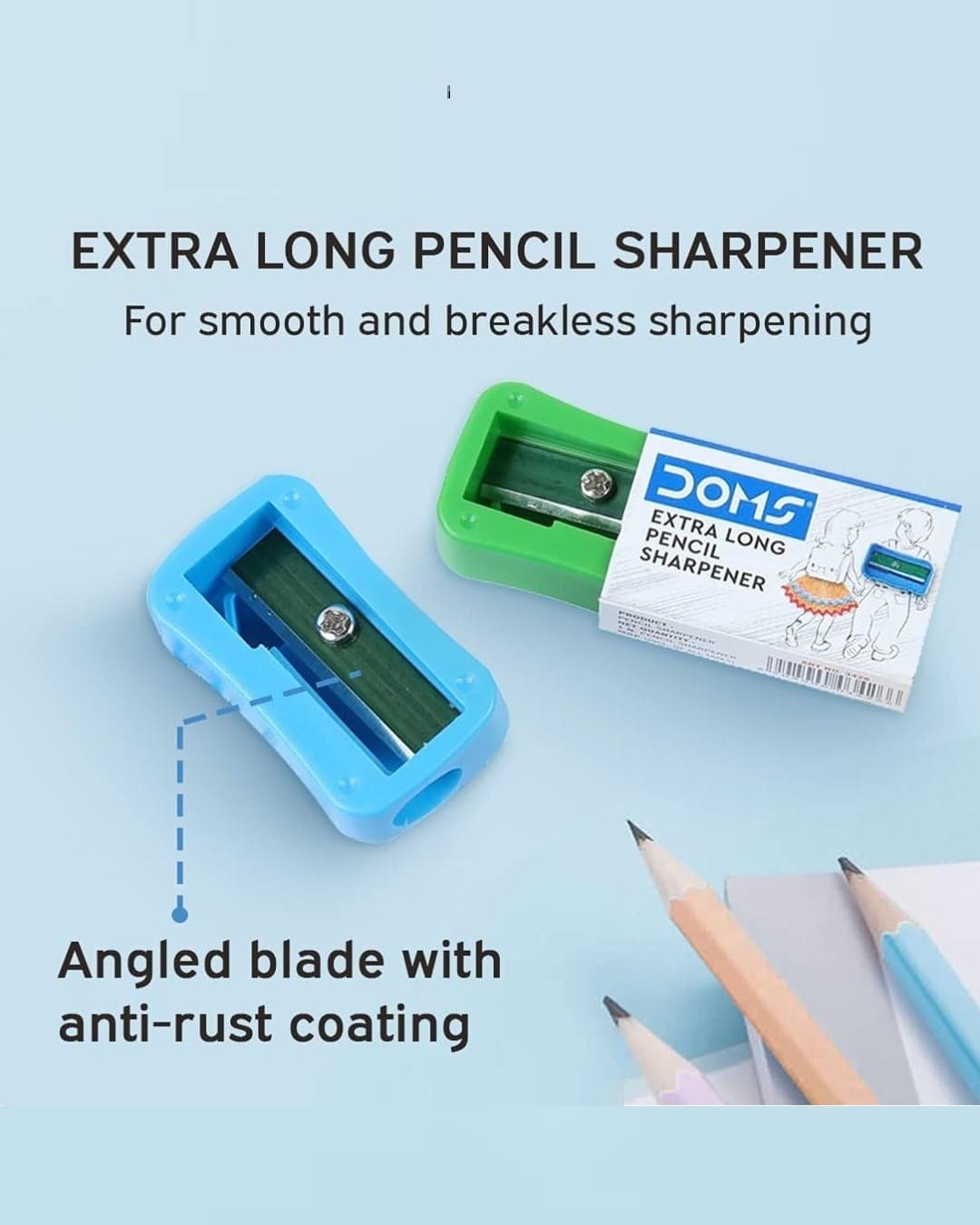 Doms Extra Long Pencil Sharpeners | 1 Sharpener - versoz.com