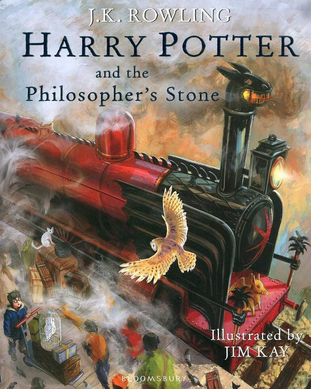 Harry Potter and the Philosophers Stone - Illustrated Edition by J K Rowling [Hardcover] - versoz.com