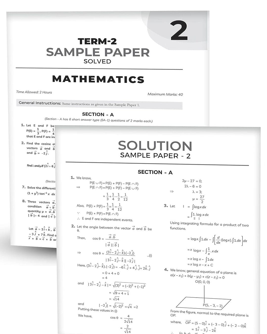 Educart Mathematics CBSE Term 2 Class 12 Sample Papers by Educart [Paperback] - versoz.com
