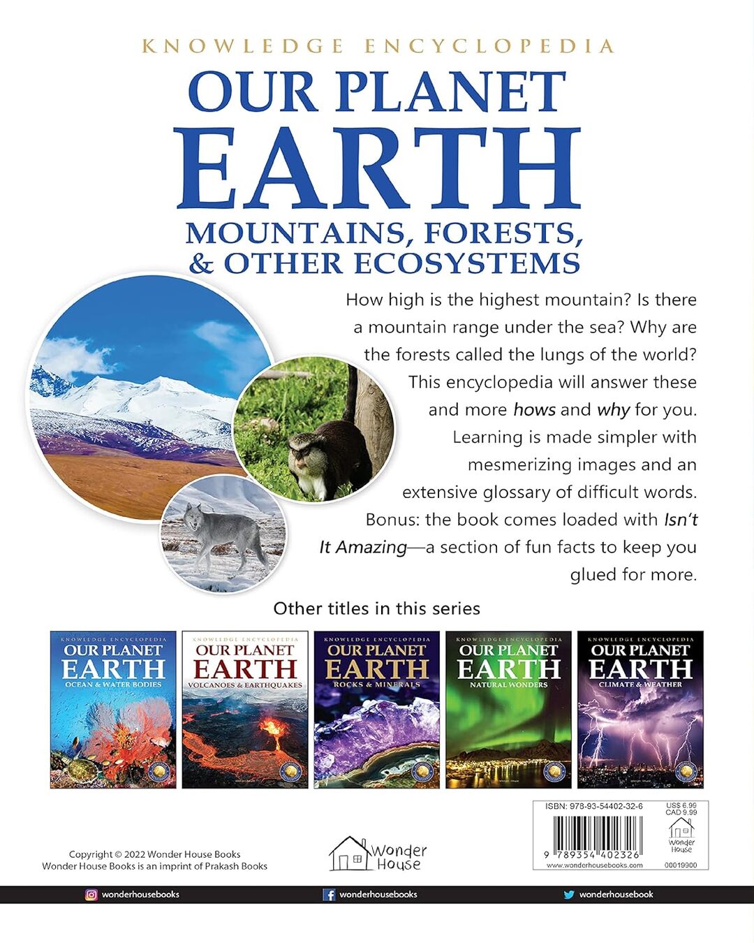 Knowledge Encyclopedia For Children - Our Planet Earth: Mountains, Forests & Other Ecosystems by Wonder House Books [Paperback] - versoz.com