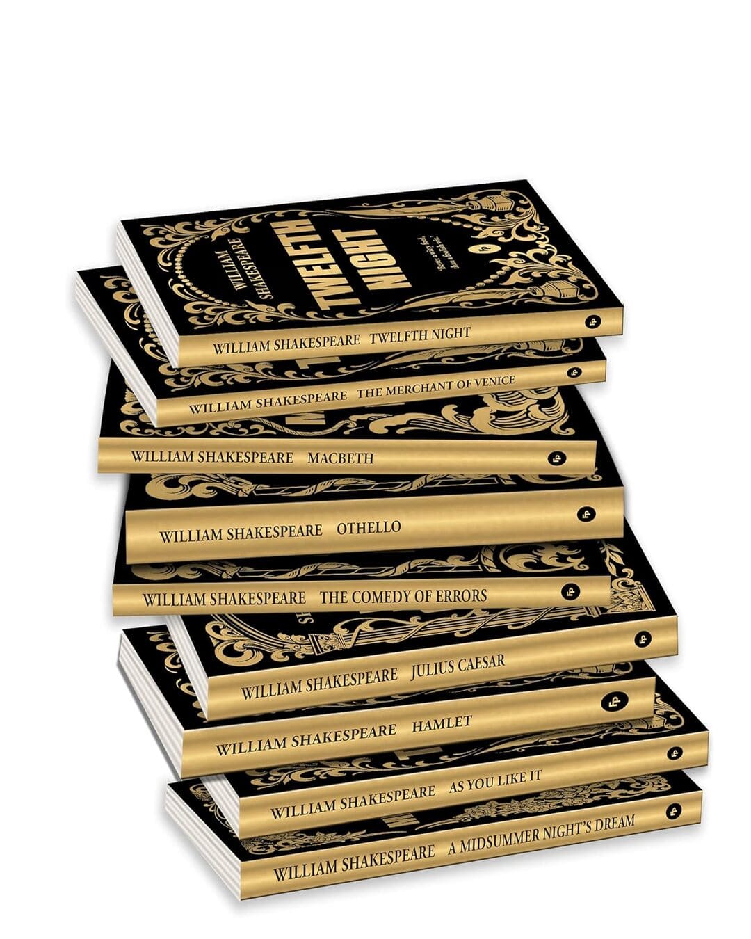 Greatest Works of William Shakespeare (Boxed Set of 10) - Hamlet | Othello | The Merchant of Venice | Macbeth | The Comedy of Errors | Romeo and Juliet | Julius Caeser | Twelfth Night | A Midsummer Night's Dream | As You Like It [Paperback] - versoz.com