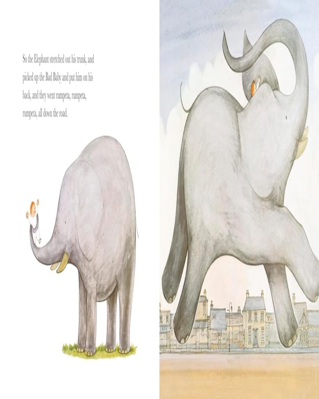 The Elephant And The Bad Baby by Vipont, Elfrida [Board Book] - versoz.com