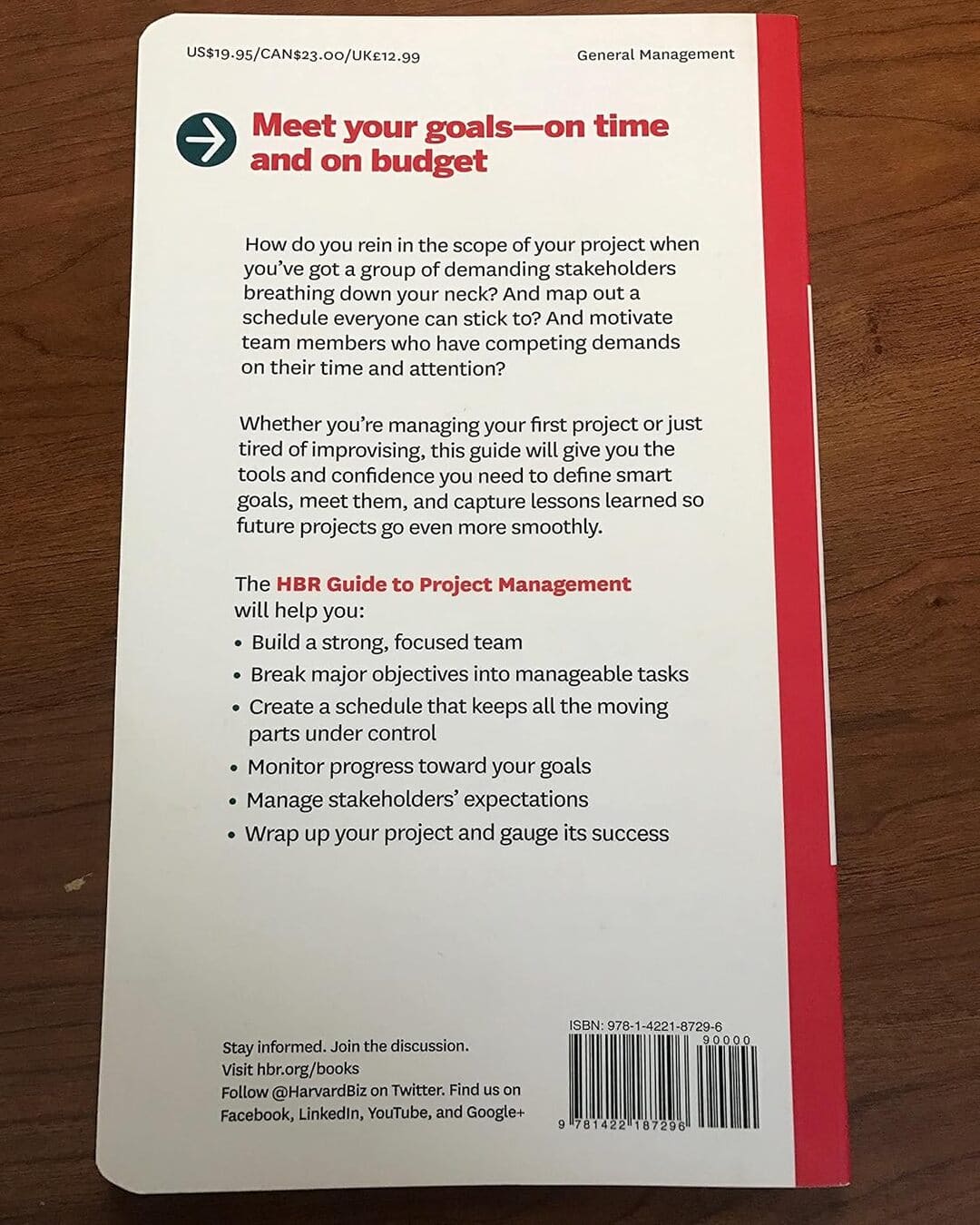 HBR Guide To Project Management [Paperback] - versoz.com