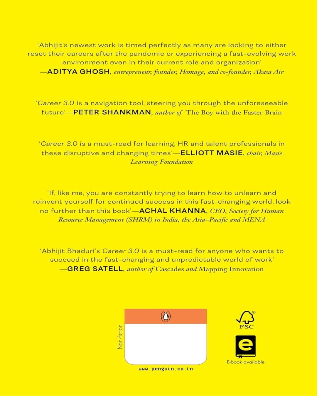 Career 3.0: Six Skills You Must Have To Succeed by Abhijit Bhaduri [Hardcover] - versoz.com