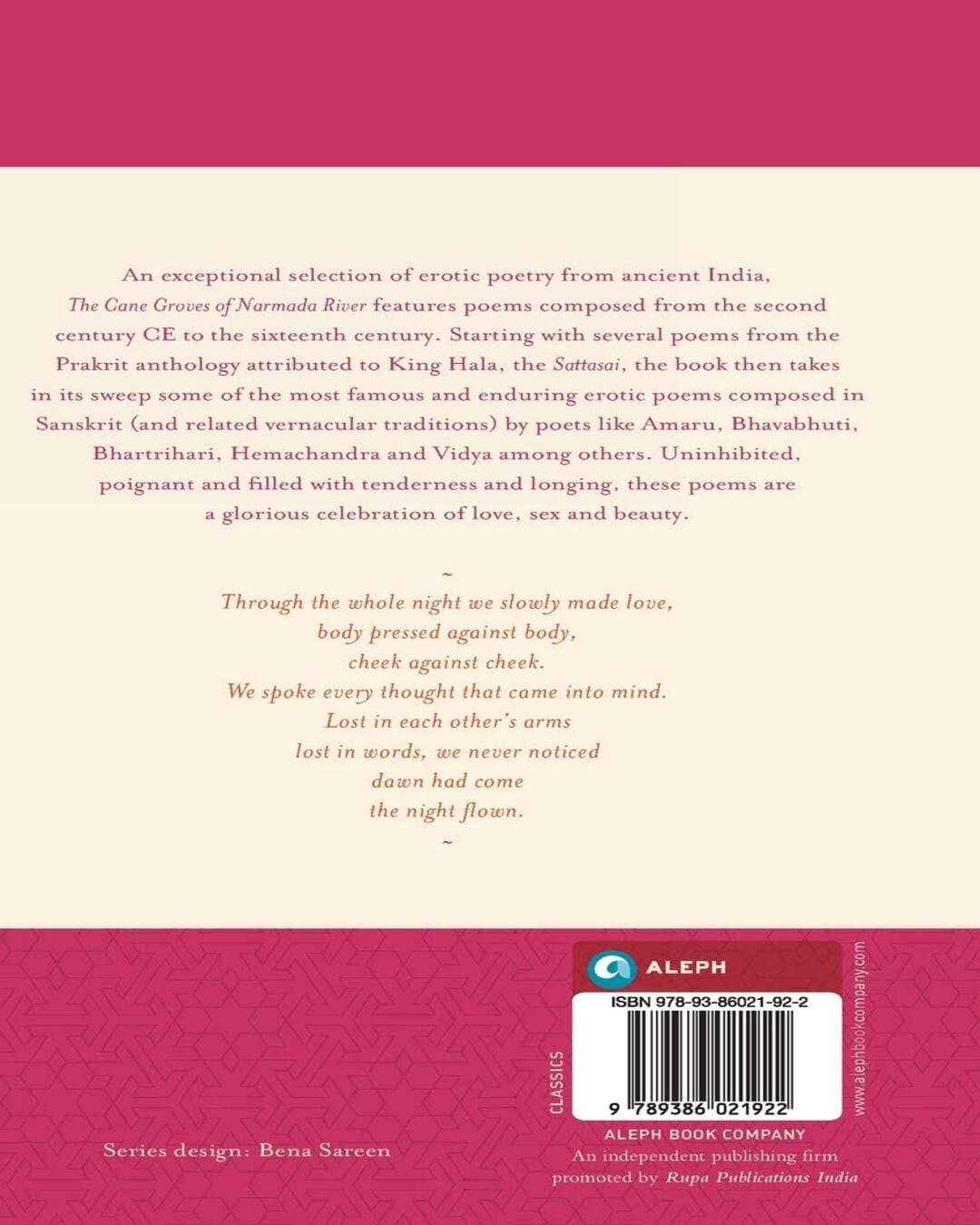 The Cane Groves Of Narmada River: Erotic Poems From Old India [Paperback] - versoz.com