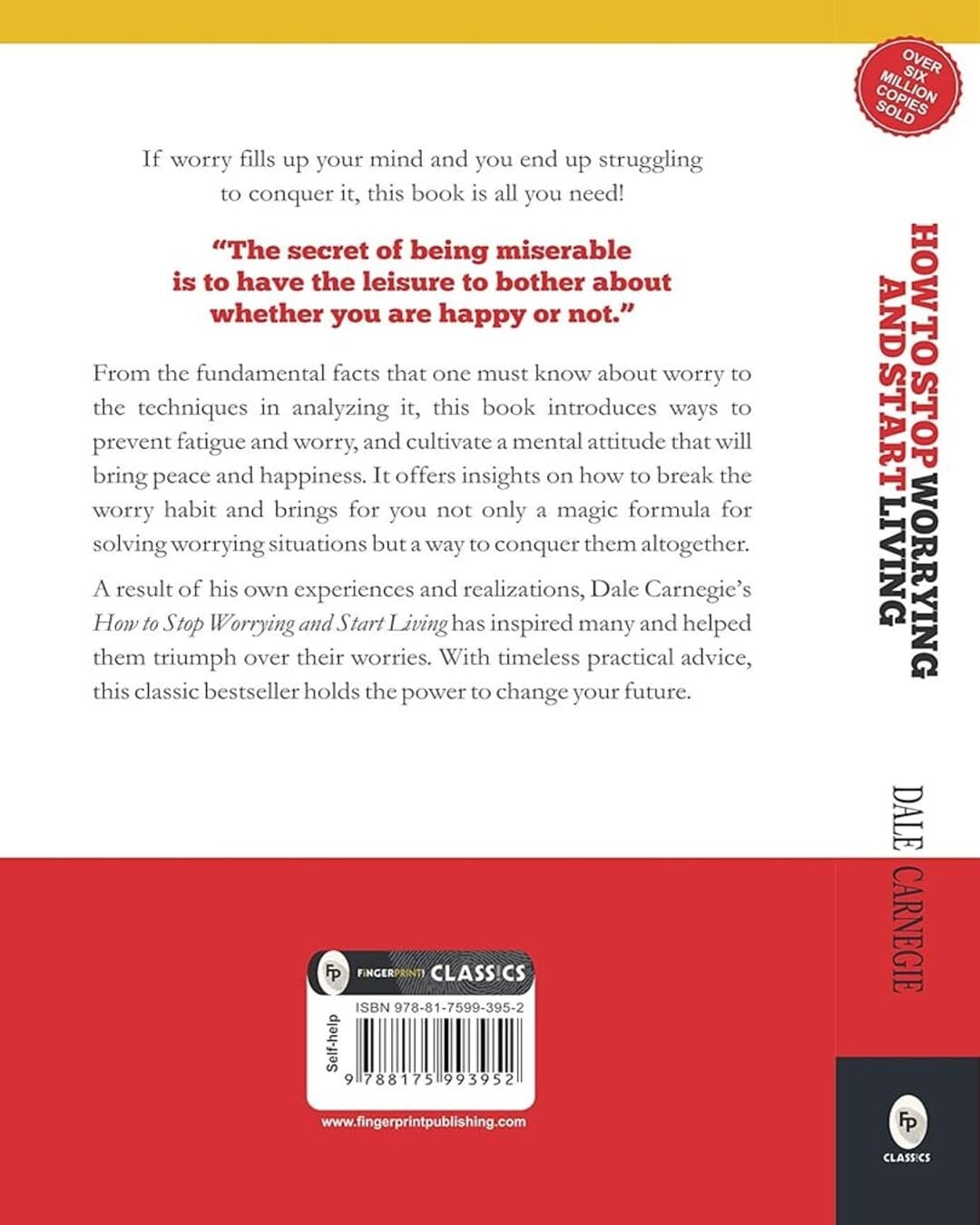 How to Stop Worrying and Start Living : Time-Tested Methods for Conquering Worry by Dale Carnegie [Paperback] - versoz.com
